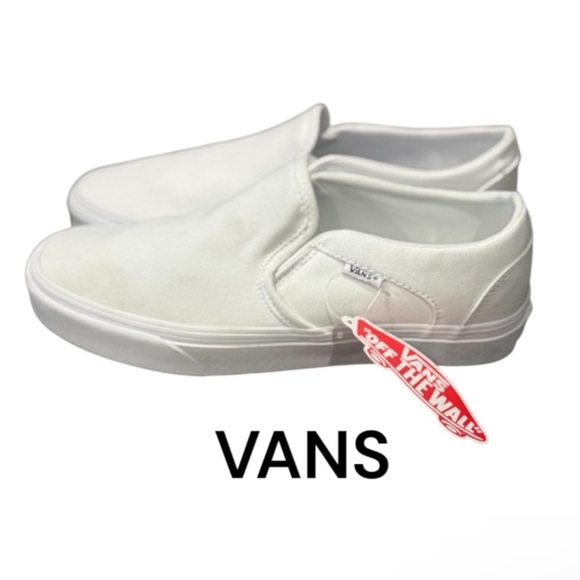 New authentic Vans signature slip on canvas designer sneakers woman’s 9 display - Picture 1 of 13